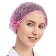 Protectx 500 -pakken Pink Disponable Hair Nets Elastic Head Cover Bouffant Caps Sanitation Head Cover For Food Service Spa Men & Women - 21 Inch