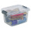 URBN Living (5x30L) Clear Plastic Storage Box Lid Home Office Garage 10