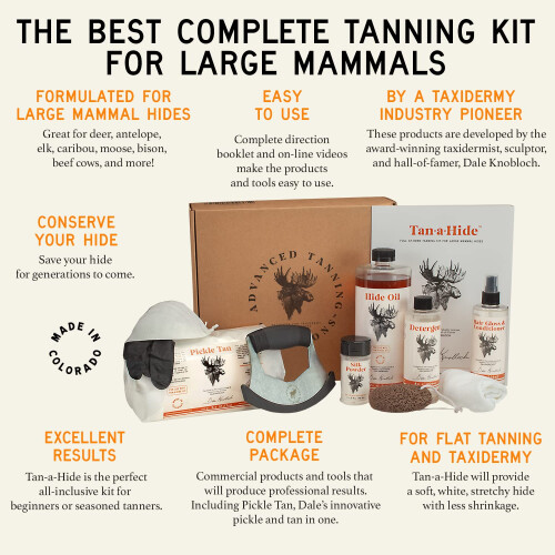 Advanced Tanning Solutions, Tan-a-Hide, Kit de Tanning para Mamíferos Grandes 1