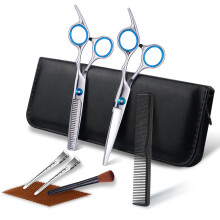 Roziapro Professional Thinning Shears Hair Cutting Scissors Kit Hair Shears Set-Barber Scissors Kit with Hairdresser Scissors Haircut Shears Hair Laye