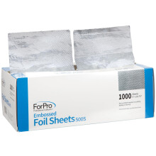 ForPro Colección Profesional Hojas de Papel de Aluminio 500S, Dispensador de Papel de Aluminio, Hojas para Color y Mechas