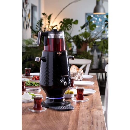 Arzum AR3083B Electric Samovar Tea Maker, 2200W, Black 1