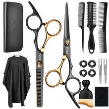 Hair Cutting Scissors Shears Kits  15 Pcs Professional Hairdressing Scissors Set  Stainless Steel Hairdressing Shears Set Professional Thinning Scisso