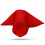 Magic Makers Professional Grade de 9 polegadas Magician's Silk - Red 2