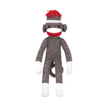 Plushland Adorável Macaco de Meia Marrom, Original Brinquedo de Pelúcia Tricotado à Mão, Presente para Crianças