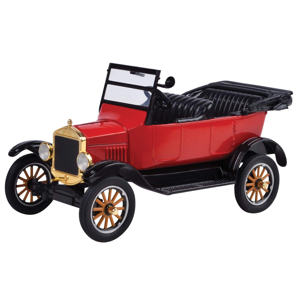 Motormax 1925 Ford Model T Touring Red 1/24 Diecast Model Car-image-OPC-PGMF52Z-NEW