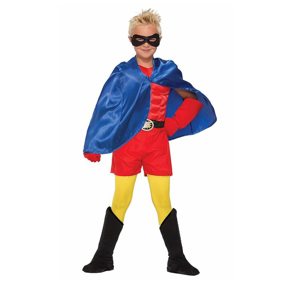 Photos - Fancy Dress Superhero Blue Costume Cape Child