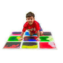 Centros de Atividades Art3d Liquid Fusion para Crianças, 12" X 12" Pacote com 9 Azulejos