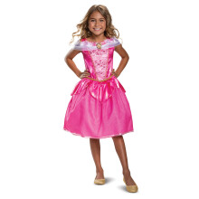 Morris Costumes DG66598L Childs Classic Disney Aurora Costumes Storlek 4-6