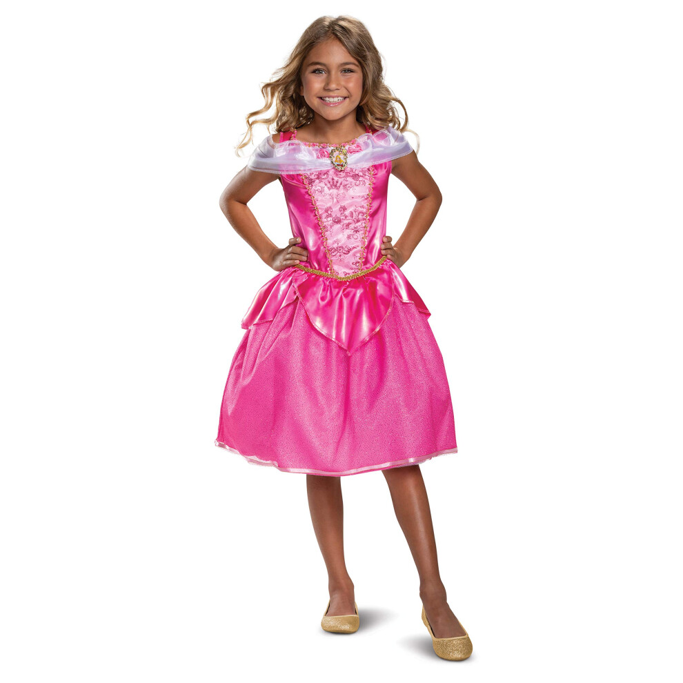 Costume classique Disney Aurore pour enfant, taille 4-6, DG66598L