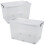 URBN Living (2x70L) Clear Plastic Storage Box Lid Home Office Garage 1