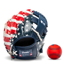 Franklin Sports Tee Ball Glove - Højrehåndet ungdom Fielding Glove - MLB Synthetic Leather Baseball Glove - Klar til at spille handske (RTP) - 9,