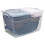 URBN Living (2x70L) Clear Plastic Storage Box Lid Home Office Garage 7