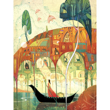 New York Puzzle Company - Victo Ngai Crossing Borders - Puzzle 1000 pi  ces pour les soir  es de jeux en famille par Victo Ngai