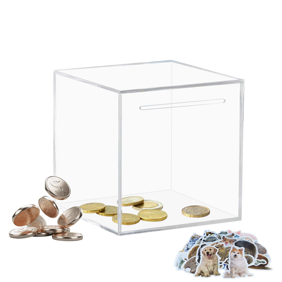 Tirelire transparente Totola, idéale pour économiser de l'argent, en acrylique, facile à casser, idéale pour les cadeaux d'anniversaire pour enfa