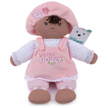 GUND Bébé Ma Première Poupée, Poupée Peluche pour Bébés et Tout-Petits, Rose/Blanc, 33 cm