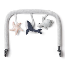 Ergobaby Evolve 3-in-1 Bouncer Toy Bar Accessory Ocean Wonders Light Grey