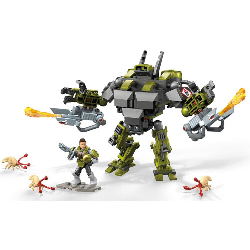 MEGA Mega Construx Halo Kinsano Cyclops Raid Micro Action Figure Building Set