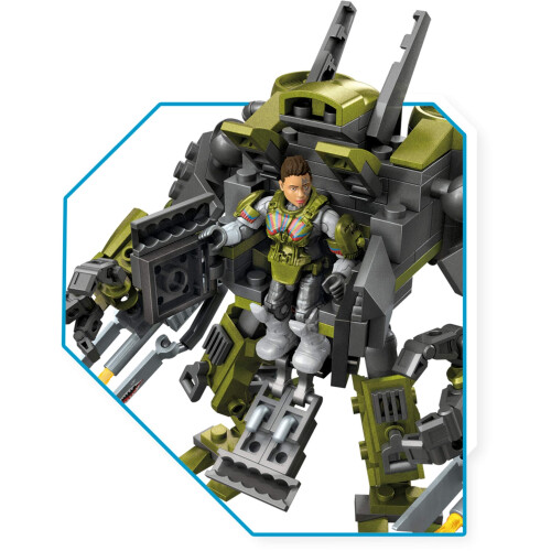 MEGA Mega Construx Halo Kinsano Cyclops Raid Micro Action Figure Building Set 2