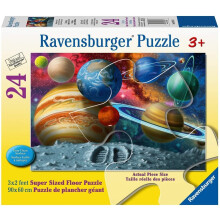 Ravensburger Stepping Into Space - Rompecabezas de Suelo de 24 Piezas para Niños