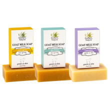 Southern Natural Goat Milk Soap Bar (vari?eit 3-pack) Lavender Lemongrass Spa Fusion - voor de droge, gevoelige huid. Natuurlijke handgemaakte zeep v