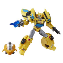 Transformers Toys Cyberverse Deluxe Class Bumblebee Action Figure  Sting Shot Attack Move and Build-A-Figure Piece  for Kids Ages 6 and Up  5-inch