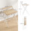 Homcom (Yellow) HOMCOM 70 cm Folding Computer Desk for Small Spaces Bedroom 3