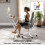 Homcom (Yellow) HOMCOM 70 cm Folding Computer Desk for Small Spaces Bedroom 5