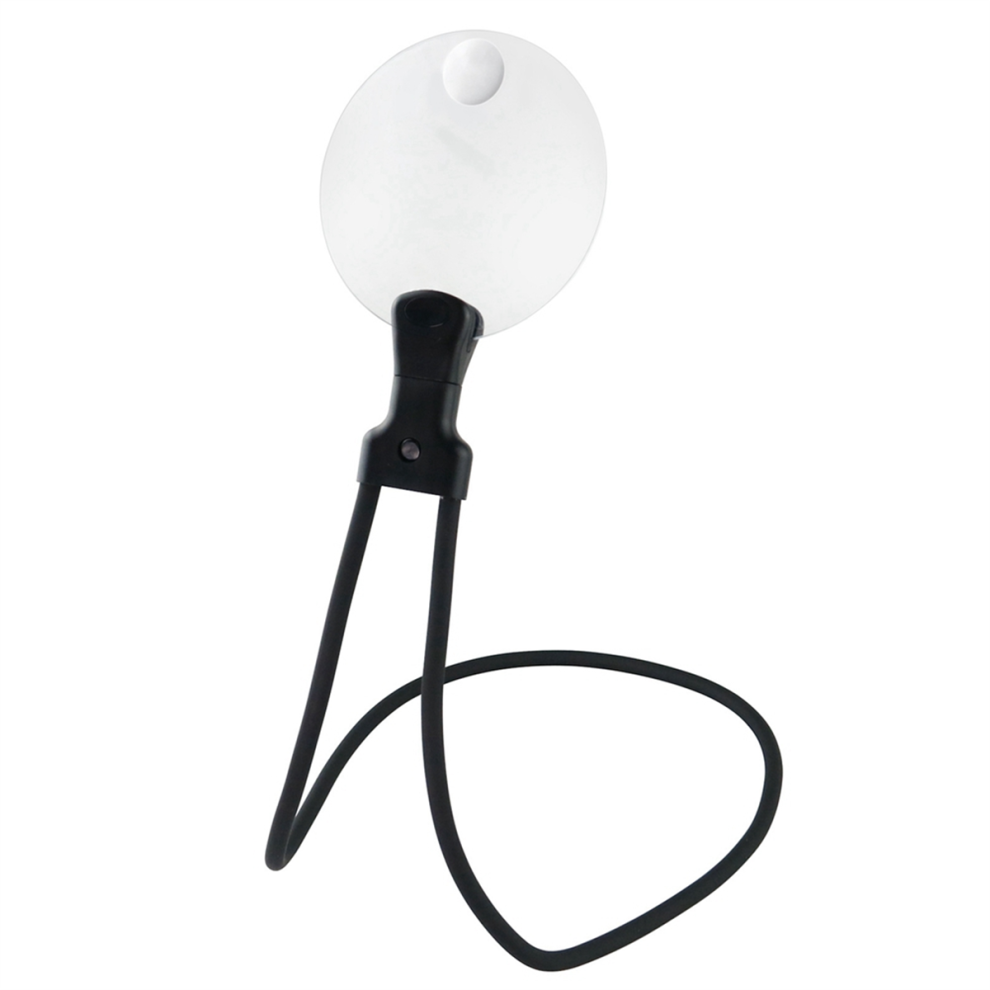 Jojomino Portable Neck Flexible Magnifier Hanging 3X 10X Magnifying Glass Loupe For Seniors Reading Sewing Jewels