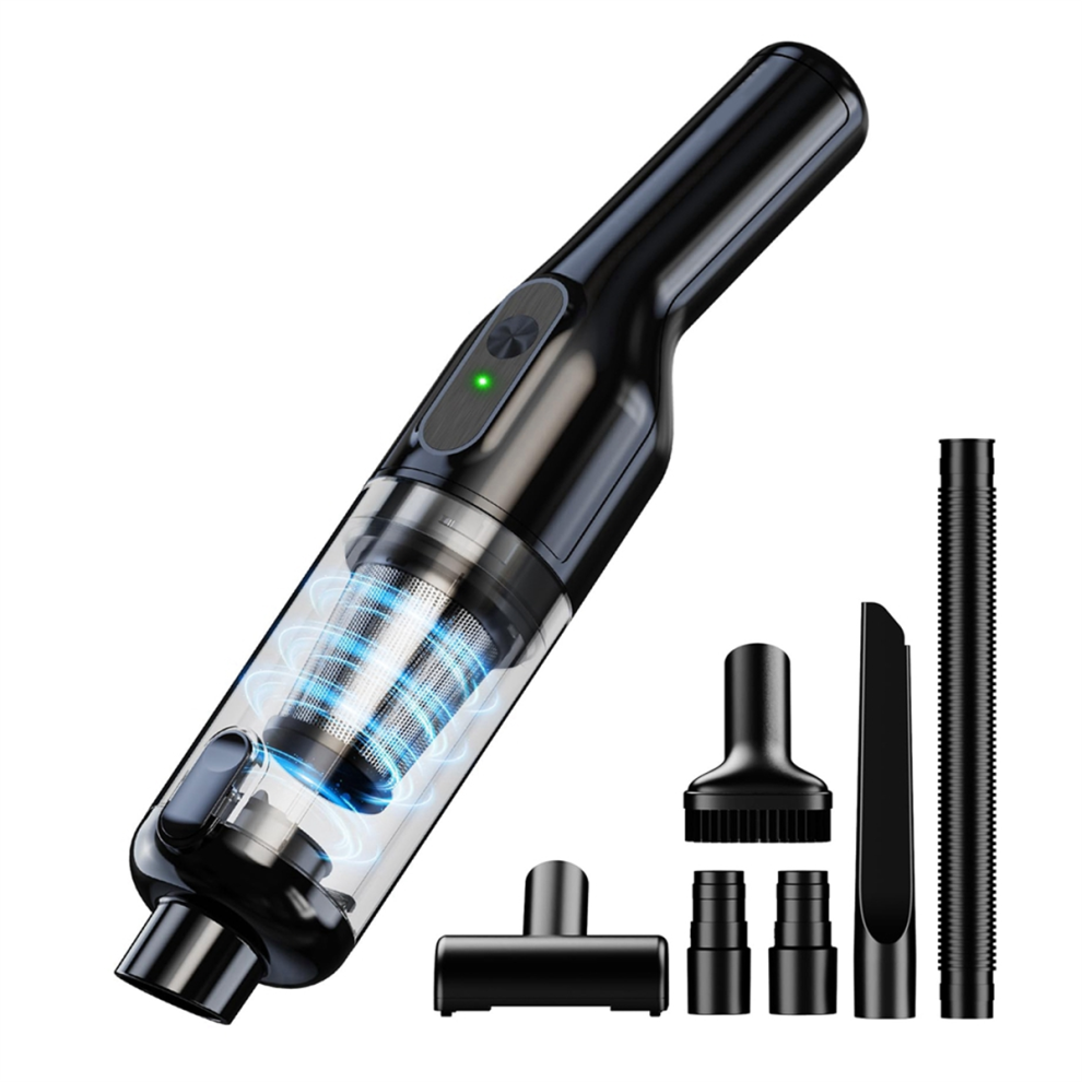 Aspirateur à main pour voiture, avec une aspiration puissante de 16 000 Pa, nettoyeur rechargeable pour