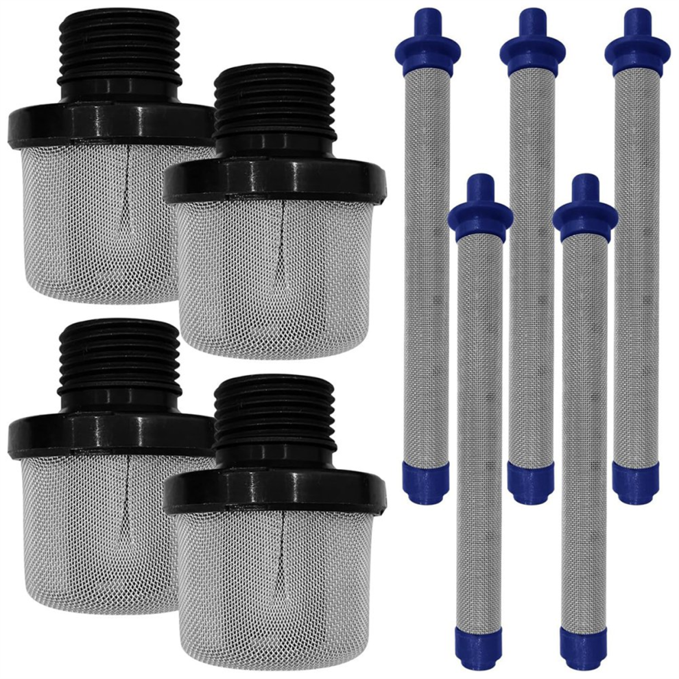 4Pcs 288716 3/4Inch Inlet Strainer And 5Pcs 288749 Airless Sprayers Filter Kit Fits Paint 4852394618356