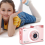 Câmera digital 4K FHD 50MP com foco automático, tela IPS de 2,4 polegadas, WIFI compacta com luz de preenchimento para estudantes, preta 8