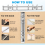 B5 9-Hole Ring Binder Mechanisms, 4 Set Spine Replacement for Planners,2cm, Silver 5