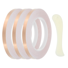 36 Yard 3/8 Inch Copper Foil Tape, 3 Roll Tape Single-Sided Conductive Stained Glass Tool for Tools
