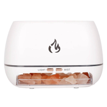 Zoutsteen Aroma Luchtbevochtiger Vlam Kleurlicht Nachtlampje Aromatherapie Essentiële Olie Diffuser Aromatherapie Sprayer B