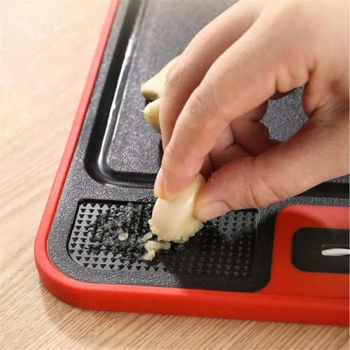 Defrost Tray Cutting Board Double-Sided Household Tools for Meat with and Sharpener 2