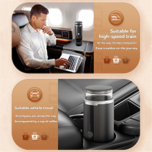 Tragbare Espressomaschine, kabellos, elektrisch, 2-in-1, kleine Reisemaschine für Camping, Büro, Wandern, Wohnmobil