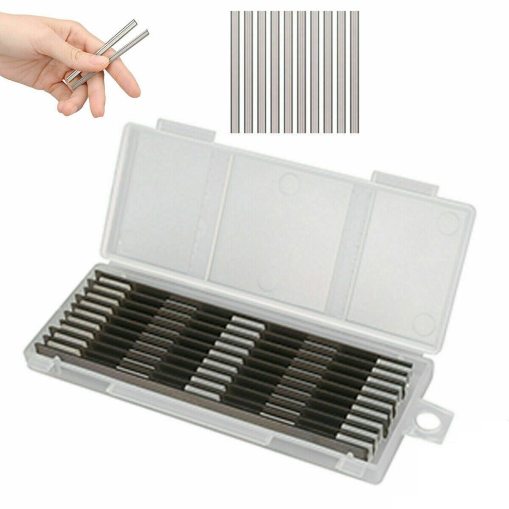 10Pcs 82mm Reversible Electric Planer Blades Box HSS For MAKITA BOSCH HITACHI