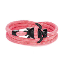 (Pink 2) Hand Braided Sea Turtle Viking Bracelet Charms Rope For Men Women