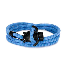 (Sky Blue) Hand Braided Sea Turtle Viking Bracelet Charms Rope For Men Women