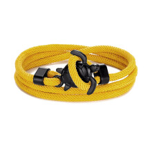 (Yellow) Hand Braided Sea Turtle Viking Bracelet Charms Rope For Men Women