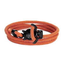 (Orange) Hand Braided Sea Turtle Viking Bracelet Charms Rope For Men Women