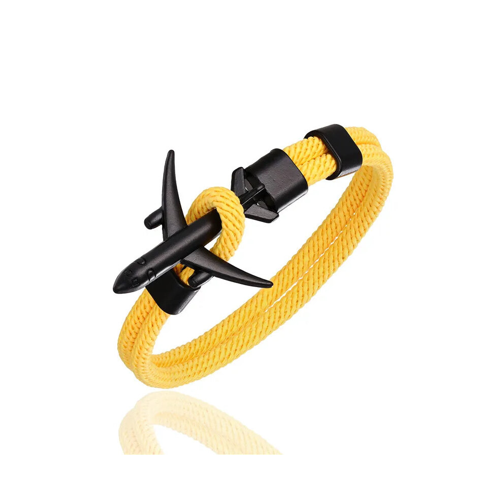 (19cm, Yellow) Airplane London Skyline Bracelet For Men Pilot Boyfriend Aviation-image-OPC-PGMFHMX-NEW