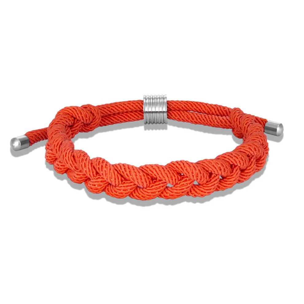 (Orange) Creative Design Shoelace Bracelet Adjustable Survival Bracelets Handmade-image-OPC-PGMFHRQ-NEW