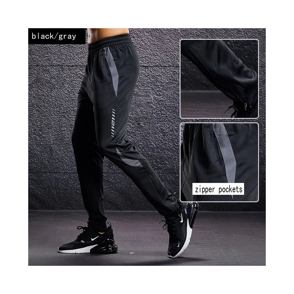 (black gray A3, XL(165-170cm)) Mens Sport Pants Running Training Jogging Sports Trousers-image-OPC-PGMFJGM-NEW