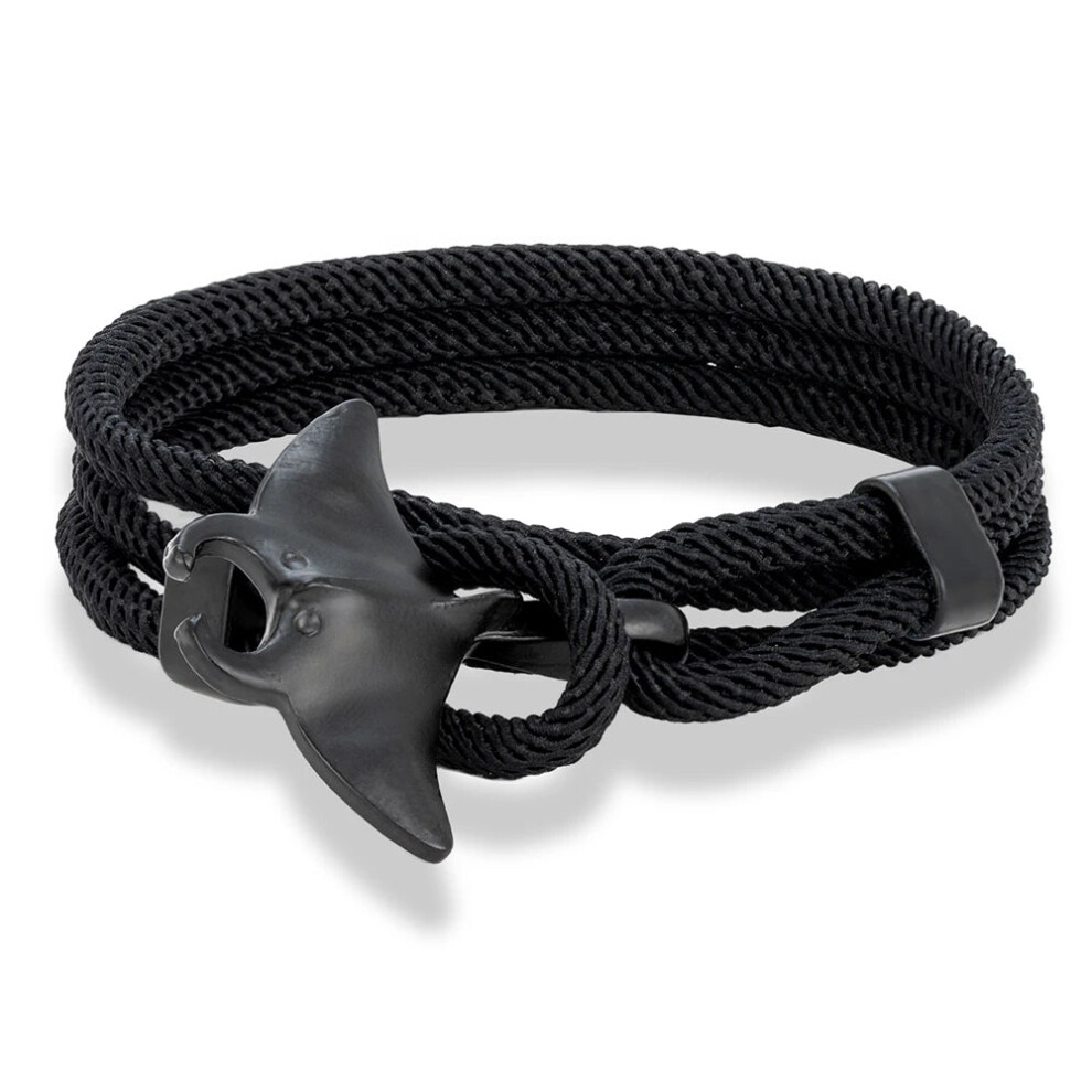 (Black) Ocean Style Manta Ray Multilayer Rope Unisex Bracelet-image-OPC-PGMFKXC-NEW