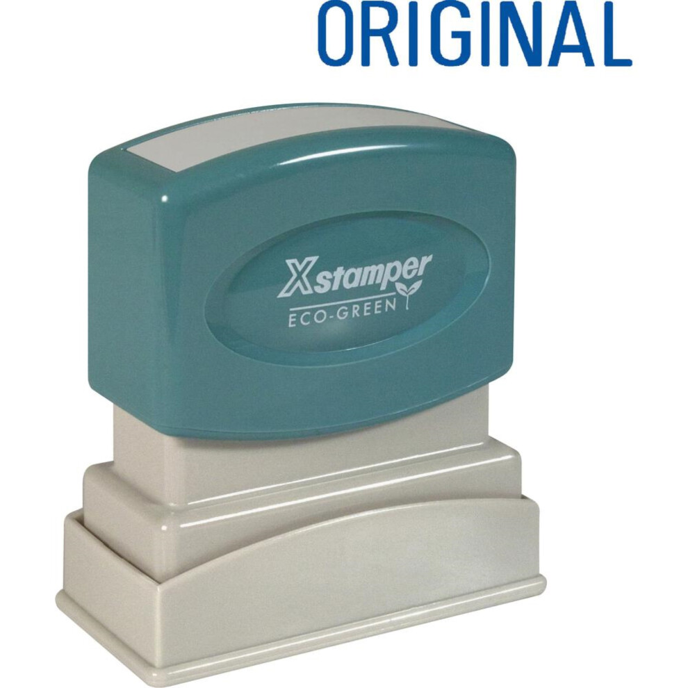 Xstamper(R) One-Color Title Stamp Pre-Inked """"Original"""" Blue-image-OPC-PFNDWSN-NEW