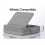 Tablet Pillow Stand with Storage Foldable Holder Angle Adjustable Soft Pad Dock for Bed and Laptop Desk Gray 8