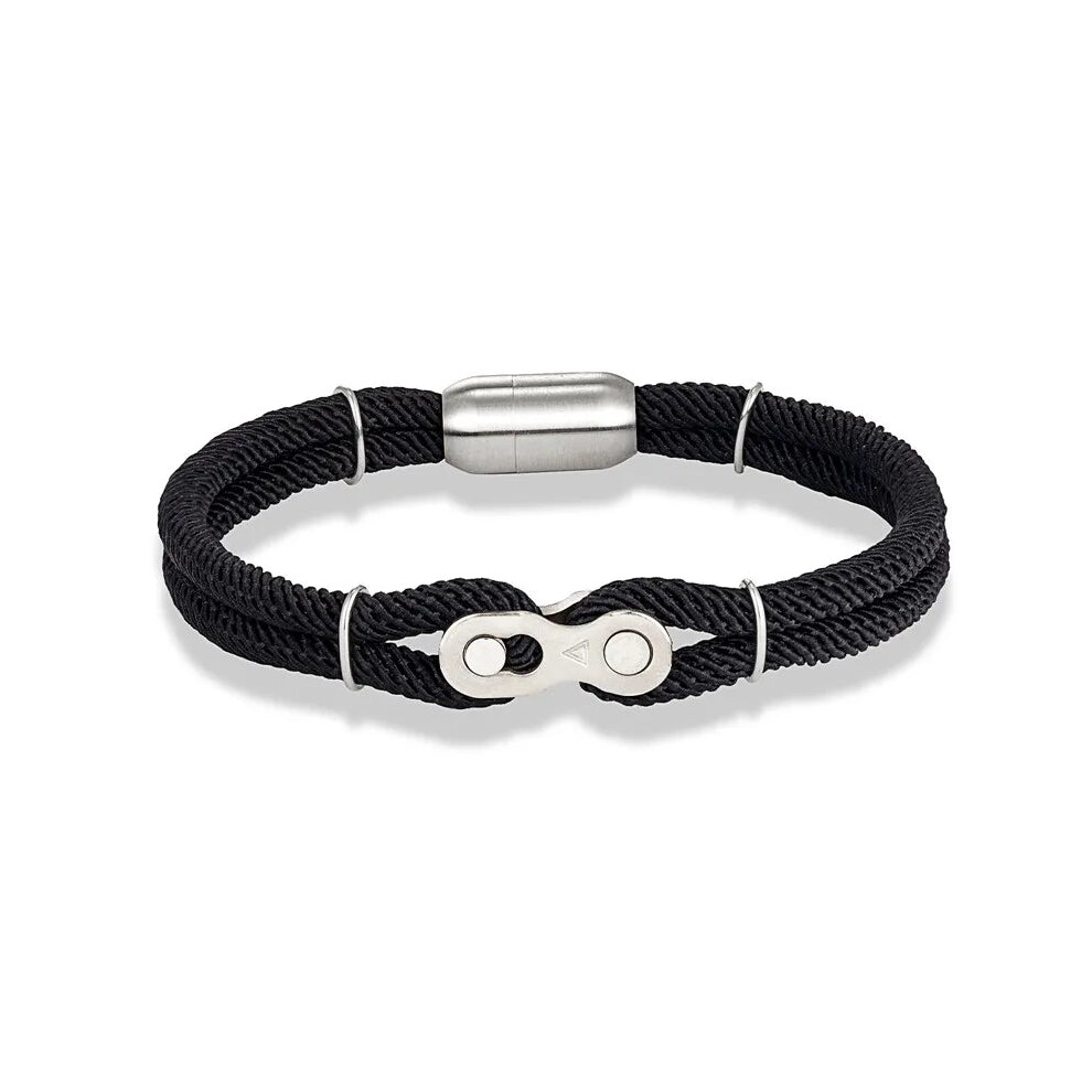 (23cm, Black) Locomotive Mens Punk Rock Bicycle Chain Nautical Rope Bracelets-image-OPC-PGMFN56-NEW