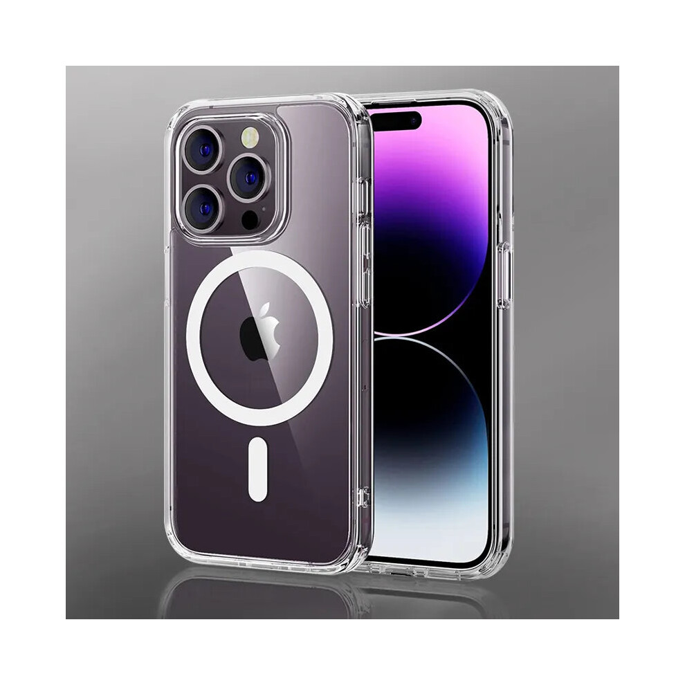 (For Iphone 13) Magsafe Wireless Charging Clear Phone Case For Iphone 15 14 13 4408159583478